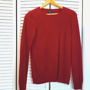 Cashmere sweater Christmas Talbots size Medium Sweater Ruby Red